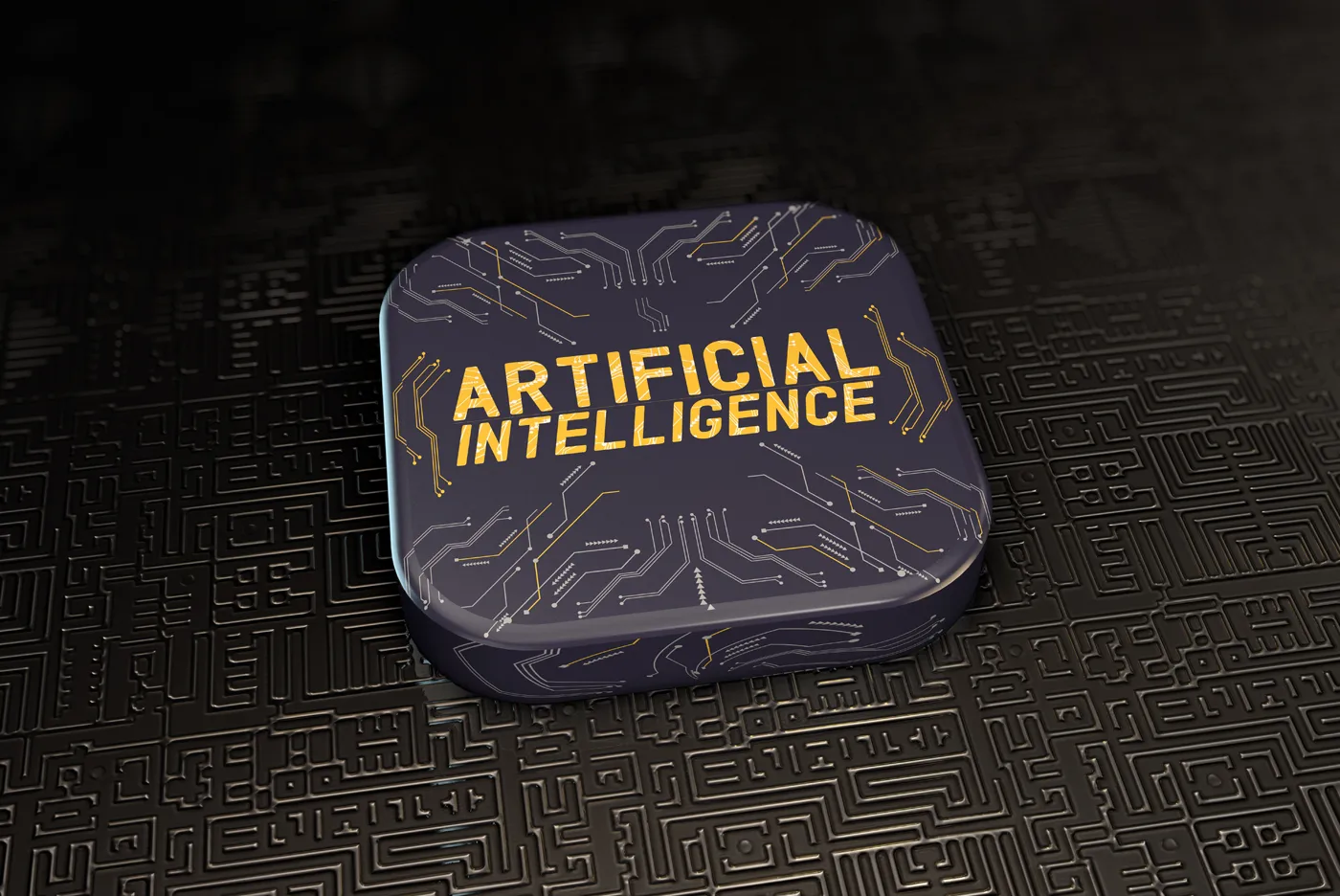 AI, Artificial Intelligence, Social Media Concept. 3D Visual Design. Von Bilal Ulker (Adobe Stock)