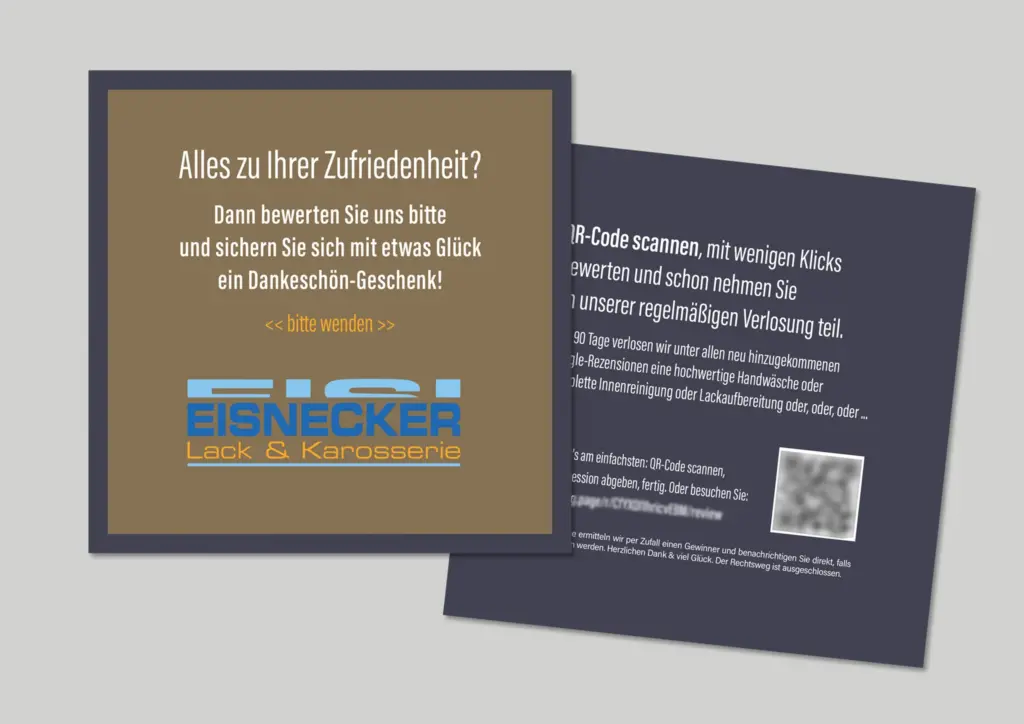 eisi Flyer, Print Design und Produktion