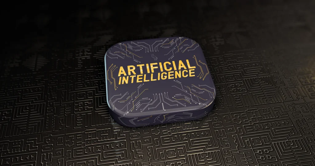 AI, Artificial Intelligence, Social Media Concept. 3D Visual Design. Von Bilal Ulker (AdobeStock_765287647)